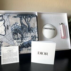 Dior around the world VIP gift bag, cream and lip treatment -NIB